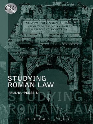 cover image of Studying Roman Law